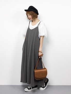 「バルーンスリーブ」｜いぴさん（レディース・152cm）の春コーディネート