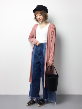 「レースタンク」｜いぴさん（レディース・152cm）の春コーディネート