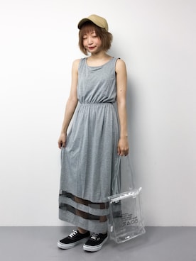 「SpRay（スプレイ）のアイテム（ワンピース/ドレス）」を使った、いぴさん（レディース・152cm）の夏コーディネート