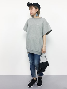 「タッセルイヤリング」｜いぴさん（レディース・152cm）の夏コーディネート