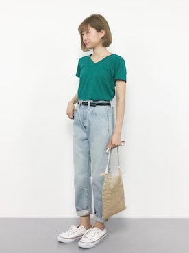 「JOURNAL STANDARD LUXE（ジャーナルスタンダード　ラックス）のアイテム（パンツ）」を使った、いぴさん（レディース・152cm）の夏コーディネート