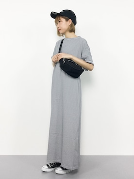 「JOURNAL STANDARD LUXE（ジャーナルスタンダード　ラックス）のアイテム（ワンピース/ドレス）」を使った、いぴさん（レディース・152cm）の夏コーディネート