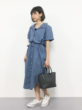 「シャツディガン」｜いぴさん（レディース・152cm）の夏コーディネート