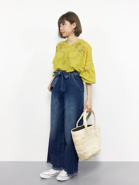 「U.Q（ユウキュウ）のアイテム」を使った、いぴさん（レディース・152cm）の夏コーディネート