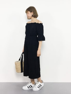 「スーパースター」｜「アイテム（オールインワン・サロペット）」を使った、いぴさん（レディース・152cm）の夏コーディネート
