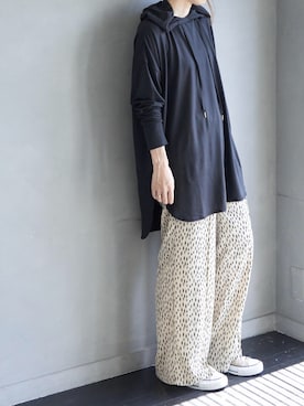 「ドット柄」｜negiさん（レディース・154cm）の冬コーディネート