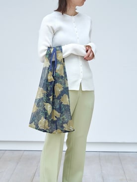 「アイテム（エコバッグ/サブバッグ）」を使った、negiさん（レディース・154cm）の冬コーディネート