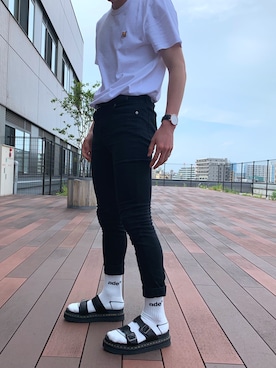 「ADER error（アーダーエラー）のアイテム」を使った、ずーまさん（メンズ・170cm）の春コーディネート
