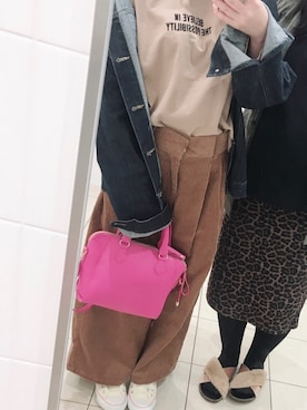 「ゆるゆる」｜「アイテム（ジャケット/アウター）」を使った、はづきさんさん（レディース・152cm）の冬コーディネート