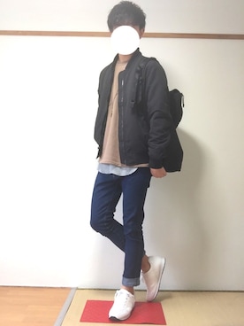 「HARE（ハレ）のアイテム（スウェット）」を使った、たいがさん（メンズ・172cm）の春コーディネート