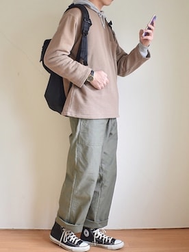 「MARC JACOBS（マークジェイコブス）のアイテム（腕時計）」を使った、たいがさん（メンズ・172cm）の春コーディネート