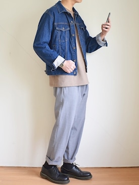 「HARE（ハレ）のアイテム（スウェット）」を使った、たいがさん（メンズ・172cm）の春コーディネート