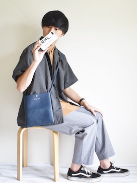 「COMME CA ISM（コムサイズム）のアイテム」を使った、たいがさん（メンズ・172cm）の夏コーディネート