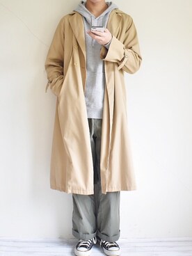 「STUDIOUS（ステュディオス）のアイテム（パーカー）」を使った、たいがさん（メンズ・172cm）の秋コーディネート