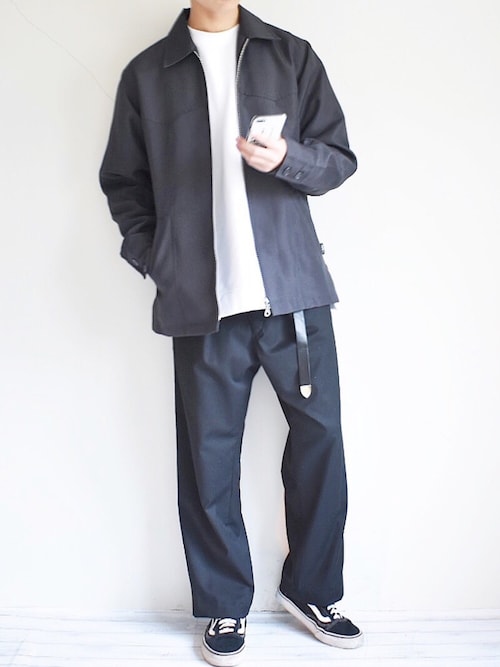 LiDnM × RYO ロングレザーベルト ブラック LIDNM（リドム）の「LIDnM×RYO レザーロングベルト L-55（ベルト
