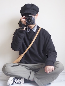 「sankyo shokai（サンキョウショウカイ）のアイテム（バッグ）」を使った、たいがさん（メンズ・172cm）の秋コーディネート
