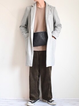 「HARE（ハレ）のアイテム（スウェット）」を使った、たいがさん（メンズ・172cm）の冬コーディネート