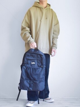「Lee（リー）のアイテム（バッグ）」を使った、たいがさん（メンズ・172cm）の秋コーディネート