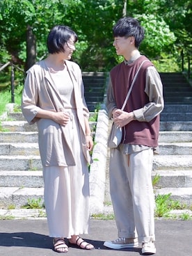 「Daniel Wellington（ダニエルウェリントン）の販売終了クラシックペティット アッシュフィールド32mm（アナログ腕時計）」を使った、たいがさん（メンズ・172cm）の秋コーディネート