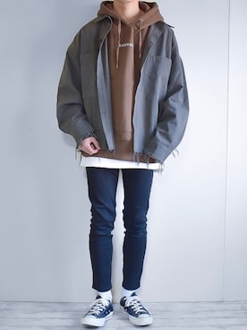 「MGV（エムジーヴィー）のアイテム（ジャケット/アウター）」を使った、たいがさん（メンズ・172cm）の秋コーディネート