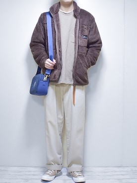 「KANGOL（カンゴール）のアイテム（ジャケット/アウター）」を使った、たいがさん（メンズ・172cm）の冬コーディネート