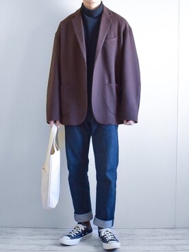 「niko and...（ニコアンド）のアイテム（ジャケット/アウター）」を使った、たいがさん（メンズ・172cm）の冬コーディネート
