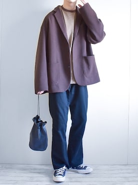 「niko and...（ニコアンド）のアイテム（ジャケット/アウター）」を使った、たいがさん（メンズ・172cm）の冬コーディネート