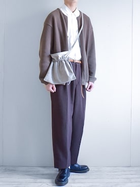 「niko and...（ニコアンド）のアイテム（パンツ）」を使った、たいがさん（メンズ・172cm）の冬コーディネート