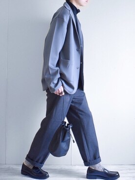 「MinoriTY（マイノリティ）のアイテム（ジャケット/アウター）」を使った、たいがさん（メンズ・172cm）の春コーディネート