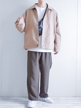 「ZIP FIVE（ジップファイブ）のアイテム（パンツ）」を使った、たいがさん（メンズ・172cm）の春コーディネート