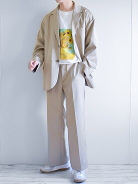 「INTER FACTORY（インターファクトリー）のアイテム（その他アウター）」を使った、たいがさん（メンズ・172cm）の春コーディネート
