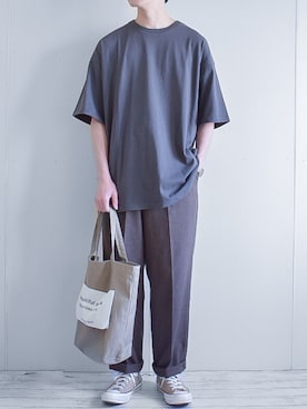 「Lee（リー）のアイテム（トップス）」を使った、たいがさん（メンズ・172cm）の春コーディネート