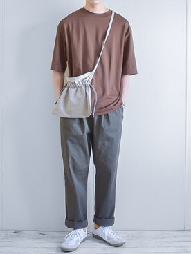 「KANGOL（カンゴール）のアイテム（パンツ）」を使った、たいがさん（メンズ・172cm）の夏コーディネート