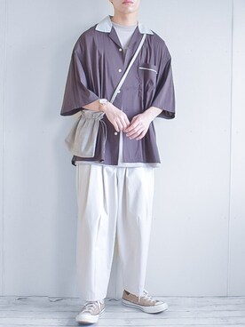 「BeAMS DOT（ビームスドット）のアイテム」を使った、たいがさん（メンズ・172cm）の夏コーディネート