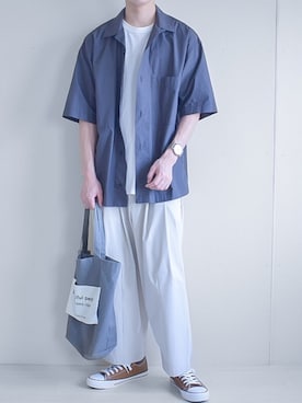「ZIP FIVE（ジップファイブ）のアイテム（シューズ）」を使った、たいがさん（メンズ・172cm）の夏コーディネート
