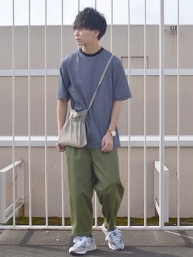 「markaware（マーカウェア）のアイテム（パンツ）」を使った、たいがさん（メンズ・172cm）の夏コーディネート