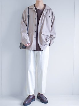 「ZIP FIVE（ジップファイブ）のアイテム（トップス）」を使った、たいがさん（メンズ・172cm）の秋コーディネート