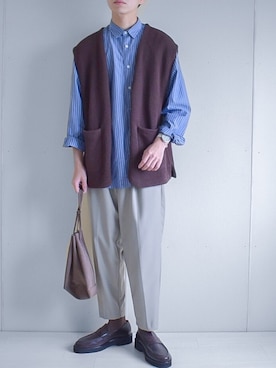 「Creed（クリード）のアイテム」を使った、たいがさん（メンズ・172cm）の秋コーディネート