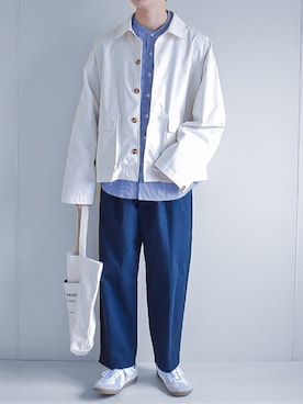 「INTER FACTORY（インターファクトリー）のアイテム（その他アウター）」を使った、たいがさん（メンズ・172cm）の春コーディネート