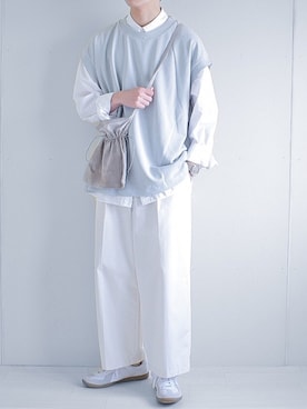 「ZIP FIVE（ジップファイブ）のアイテム（トップス）」を使った、たいがさん（メンズ・172cm）の春コーディネート