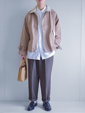 「epnok（エプノック）のアイテム（ブルゾン）」を使った、たいがさん（メンズ・172cm）の春コーディネート