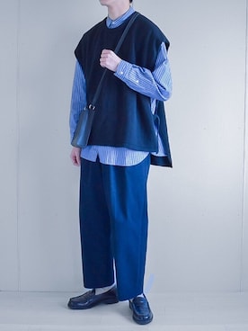 「BASECONTROL（ベースコントロール）のアイテム」を使った、たいがさん（メンズ・172cm）の春コーディネート
