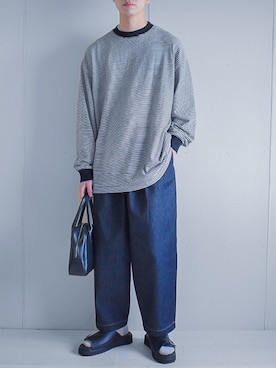 「RYO TAKASHIMA（リョウタカシマ）のアイテム（パンツ）」を使った、たいがさん（メンズ・172cm）の春コーディネート
