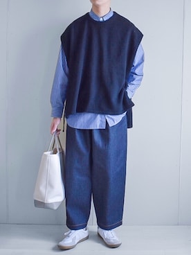 「niko and...（ニコアンド）のアイテム」を使った、たいがさん（メンズ・172cm）の春コーディネート