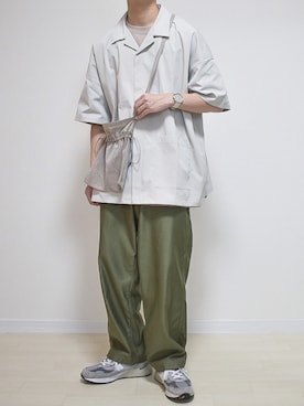 「nowm（ノウム）のアイテム（トップス）」を使った、たいがさん（メンズ・172cm）の夏コーディネート