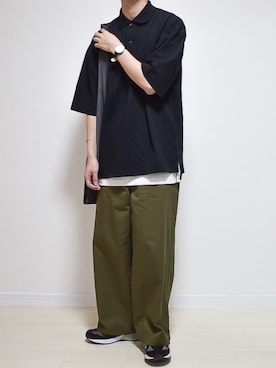 「shiki tokyo（シキトウキョウ）のアイテム（バッグ）」を使った、たいがさん（メンズ・172cm）の夏コーディネート