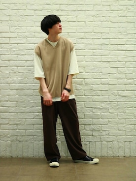 はせしゅんさん（メンズ・175cm）の春コーディネート