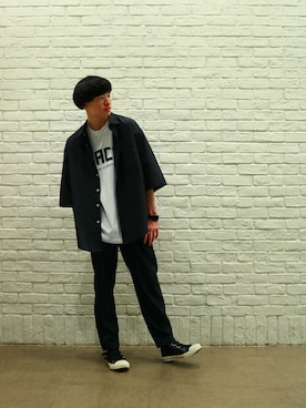 「JOINT WORKS（ジョイントワークス）のアイテム」を使った、はせしゅんさん（メンズ・175cm）の春コーディネート