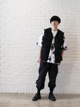 「アイテム（Tシャツ/カットソー、その他）」を使った、はせしゅんさん（メンズ・175cm）の夏コーディネート