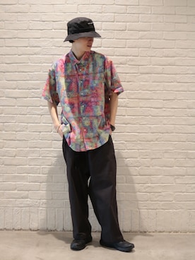 「JOINT WORKS（ジョイントワークス）のアイテム（帽子）」を使った、はせしゅんさん（メンズ・175cm）の夏コーディネート